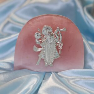 Floral Border Amethyst Gemstone Photo Frame