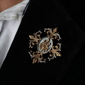 Antique Royal Silver Brooch