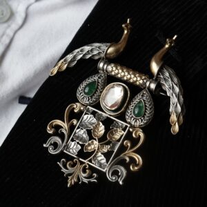 Royal Emblem Silver Crest Pin